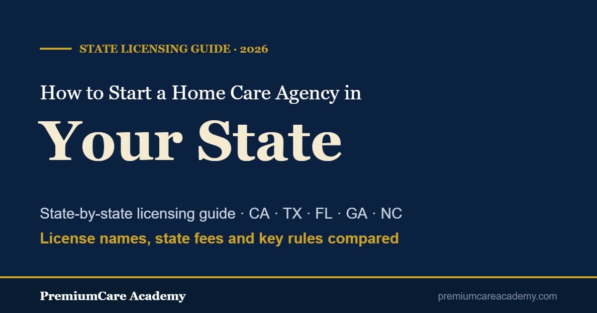Home care agency licensing by state - 2026 guide