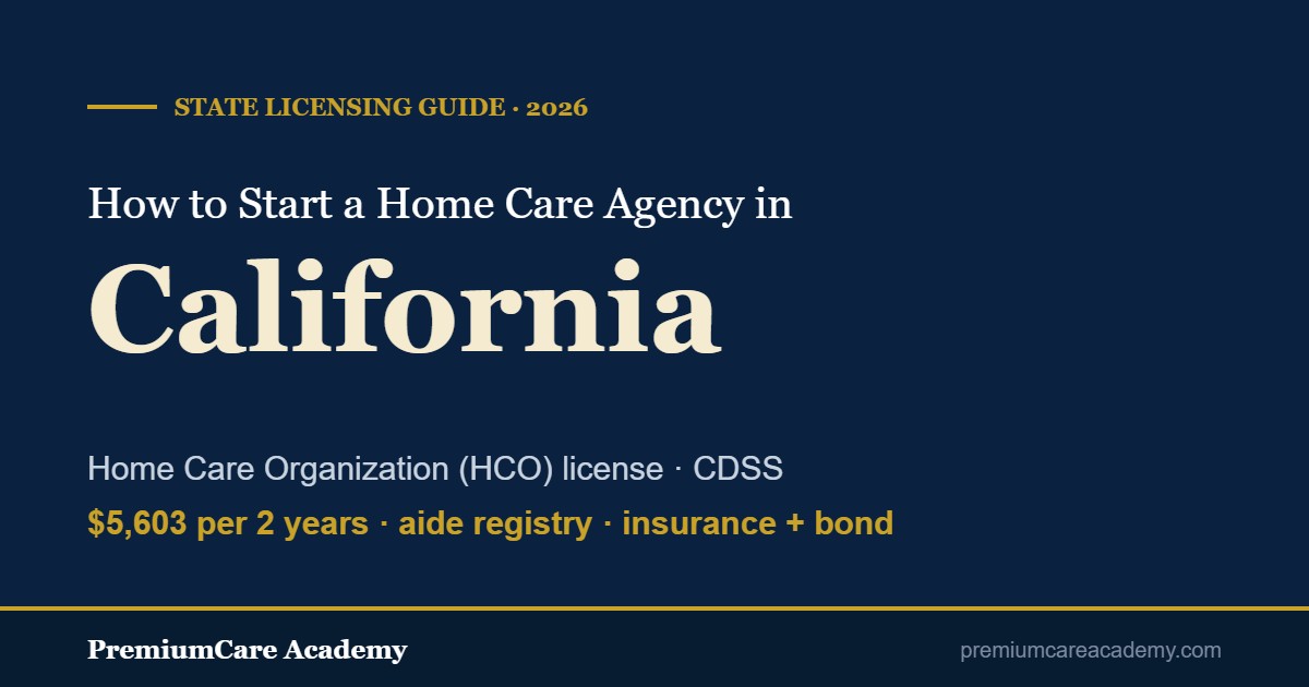 How to start a home care agency in California - 2026 licensing guide