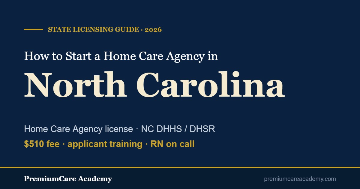 How to start a home care agency in North Carolina - 2026 licensing guide